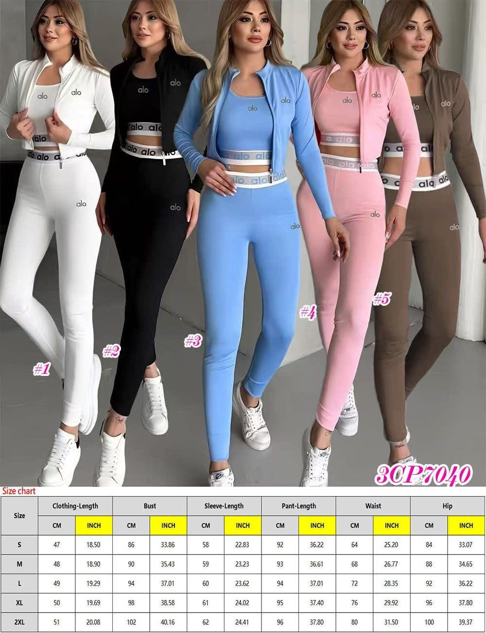 3 Piece Womens ALO set (in stock)