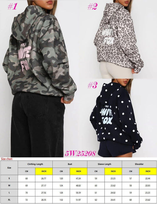 WF Bow/print sweater (Pre order)
