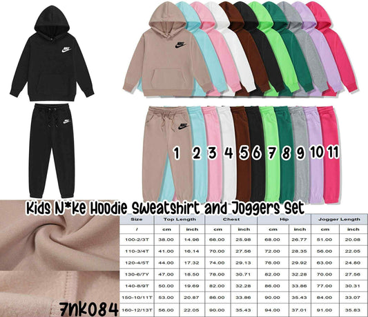 Kids NK Duped Hoodie Sweatshirt and Joggers Set