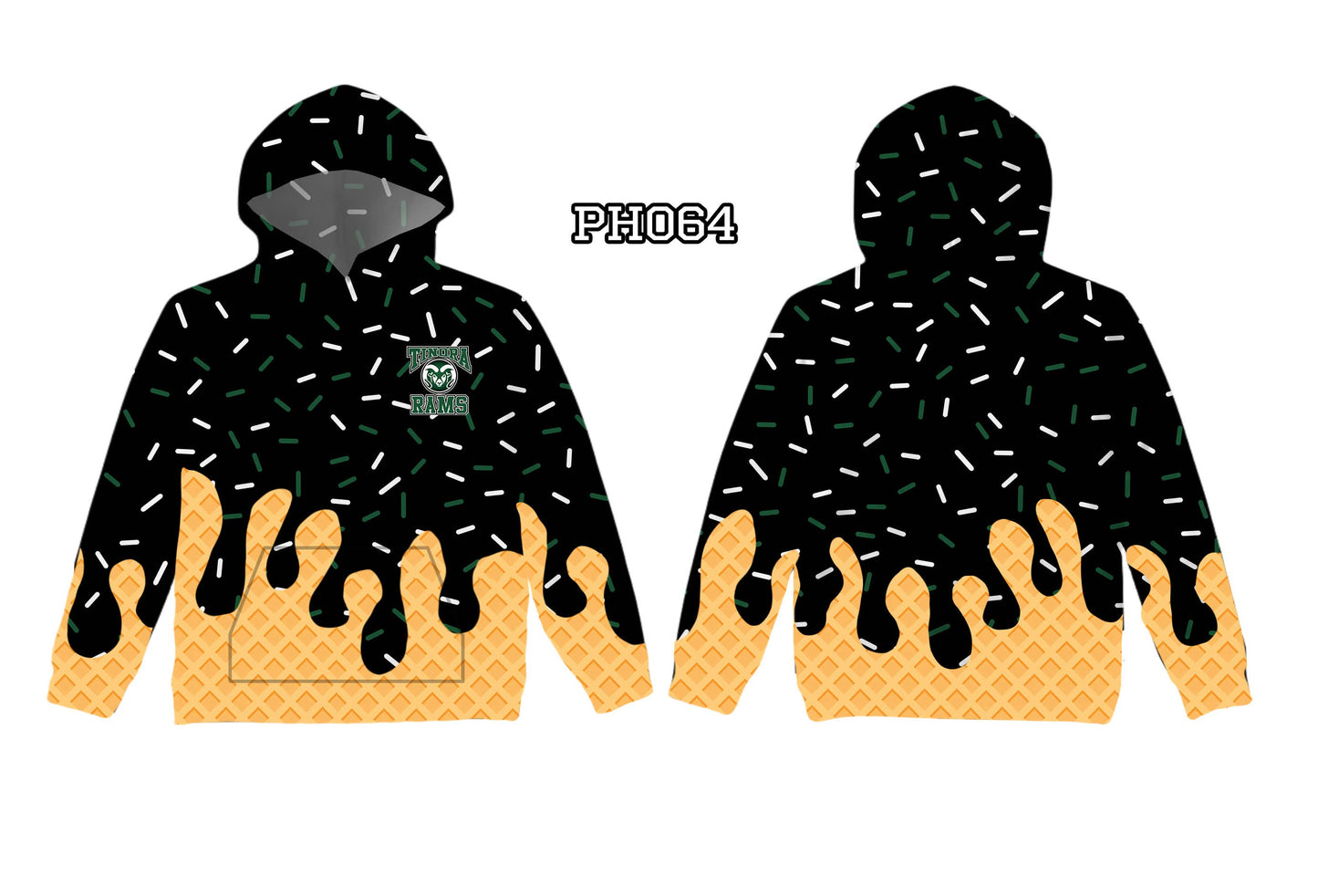 School drip hoodie