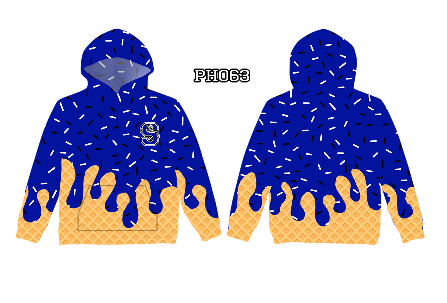 School drip hoodie