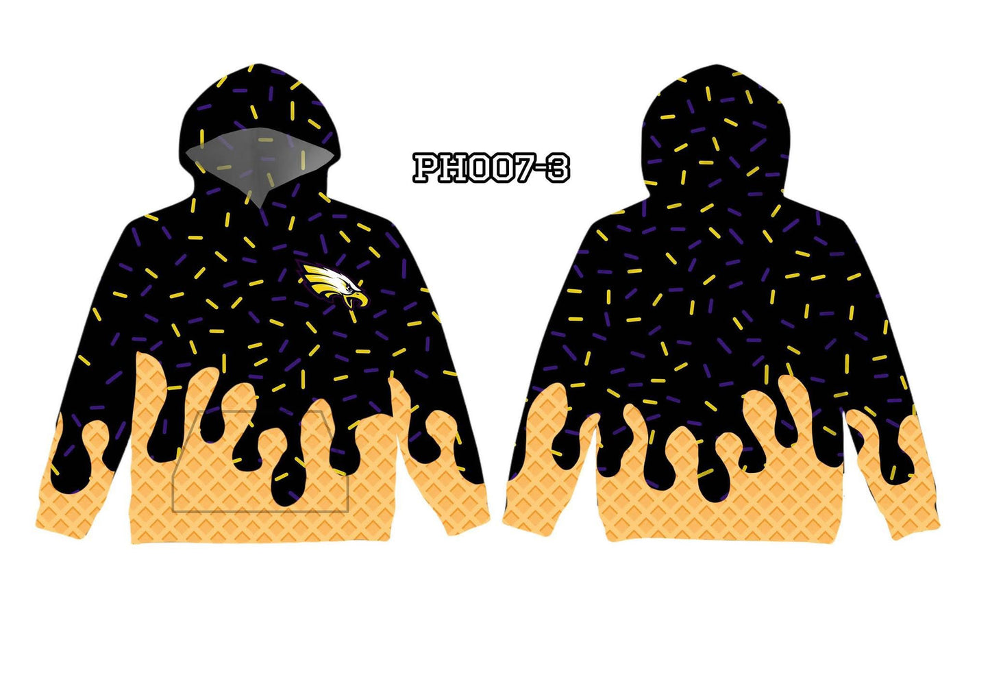 School drip hoodie