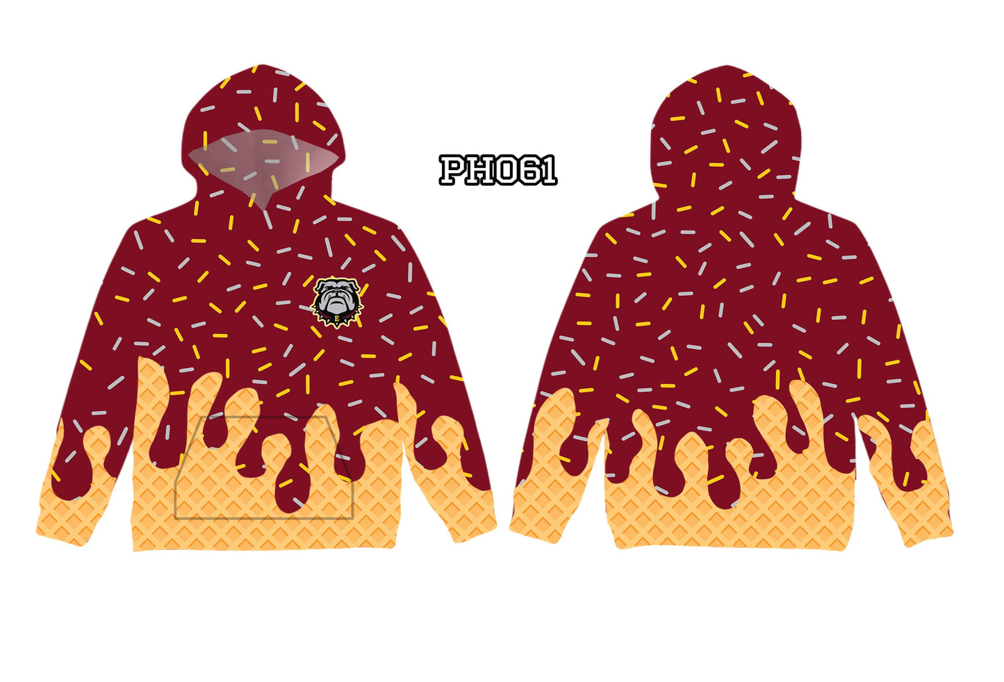 School drip hoodie