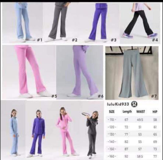 LL kids flare leggings