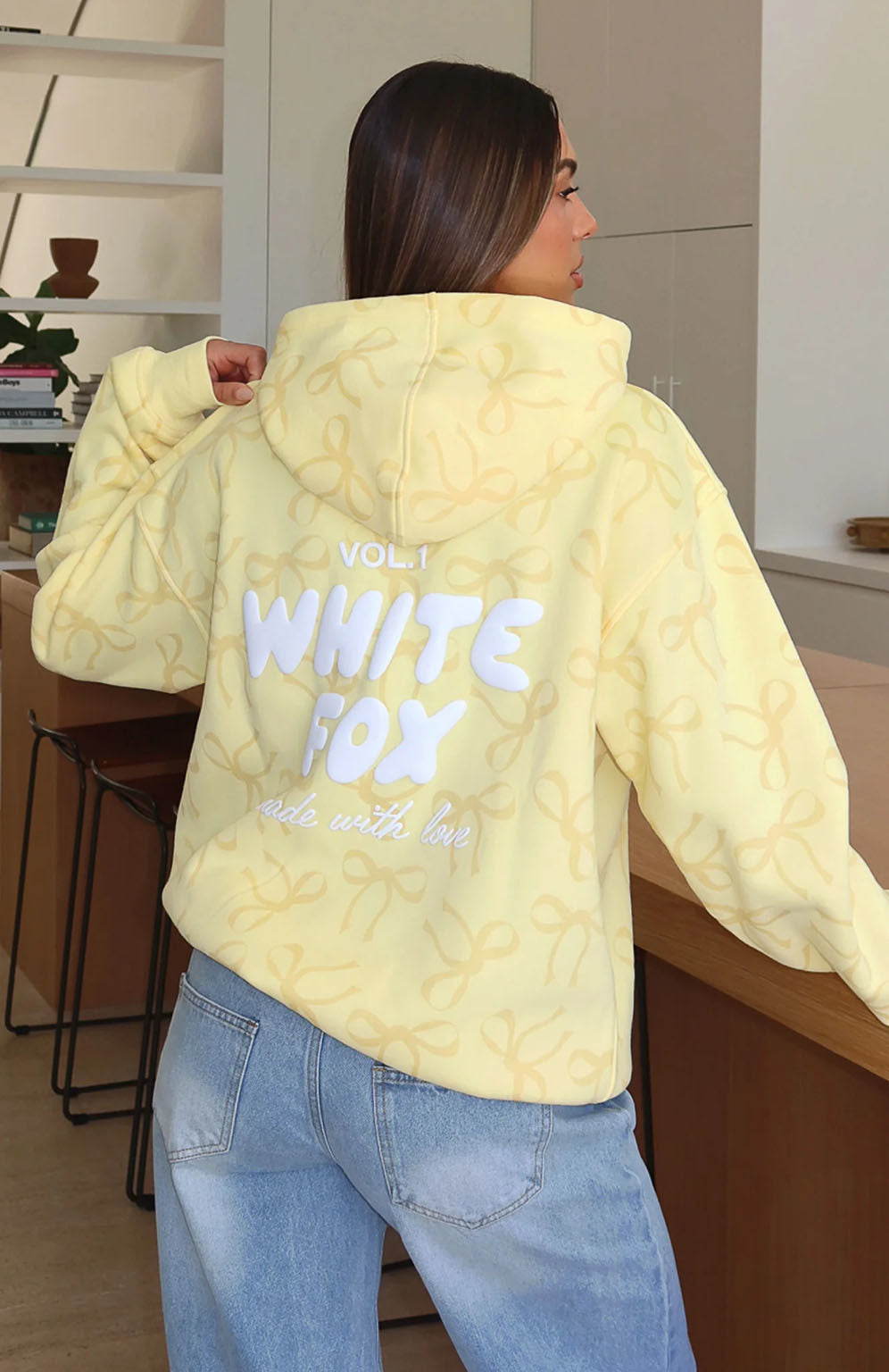 WF Bow/print sweater (in stock)