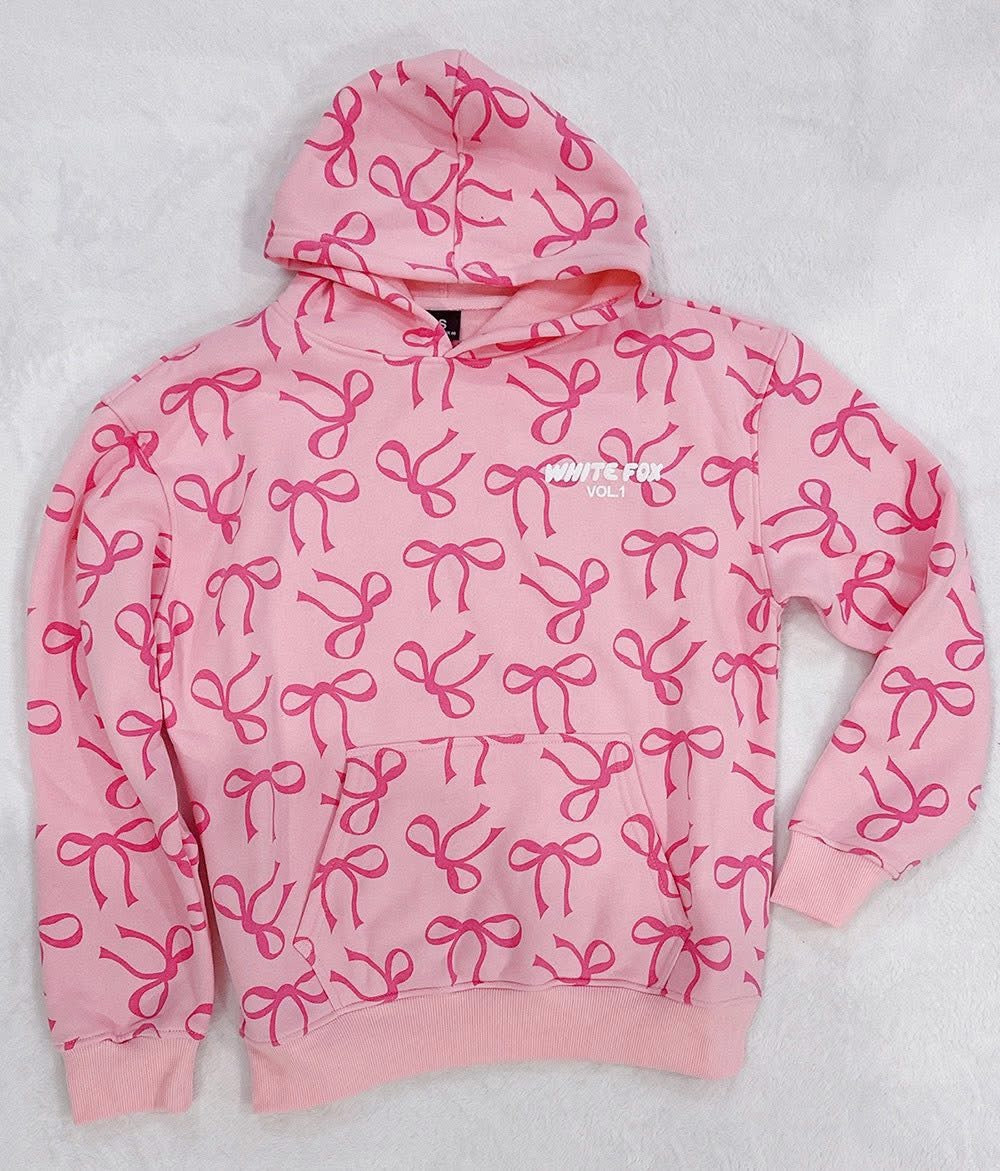 WF Bow/print sweater (Pre order)