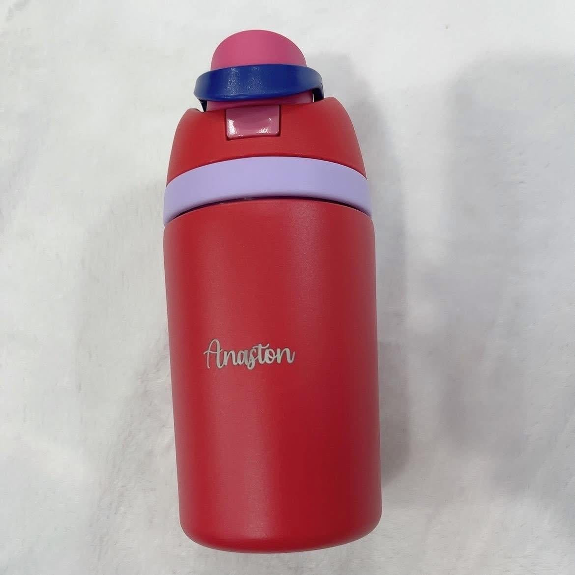 Engraved Name 12oz kids sports water bottle